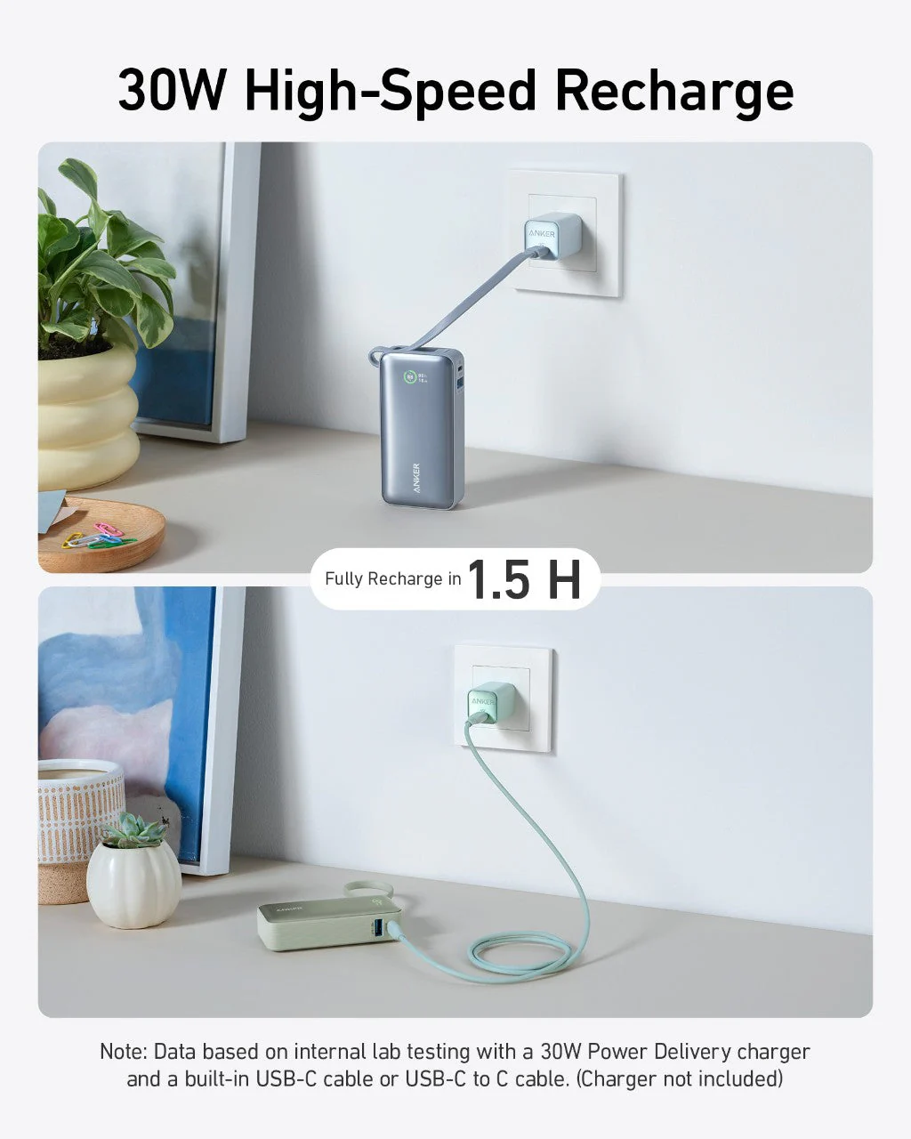 Anker Nano Power Bank, 10,000 mAh 30W - Image 2