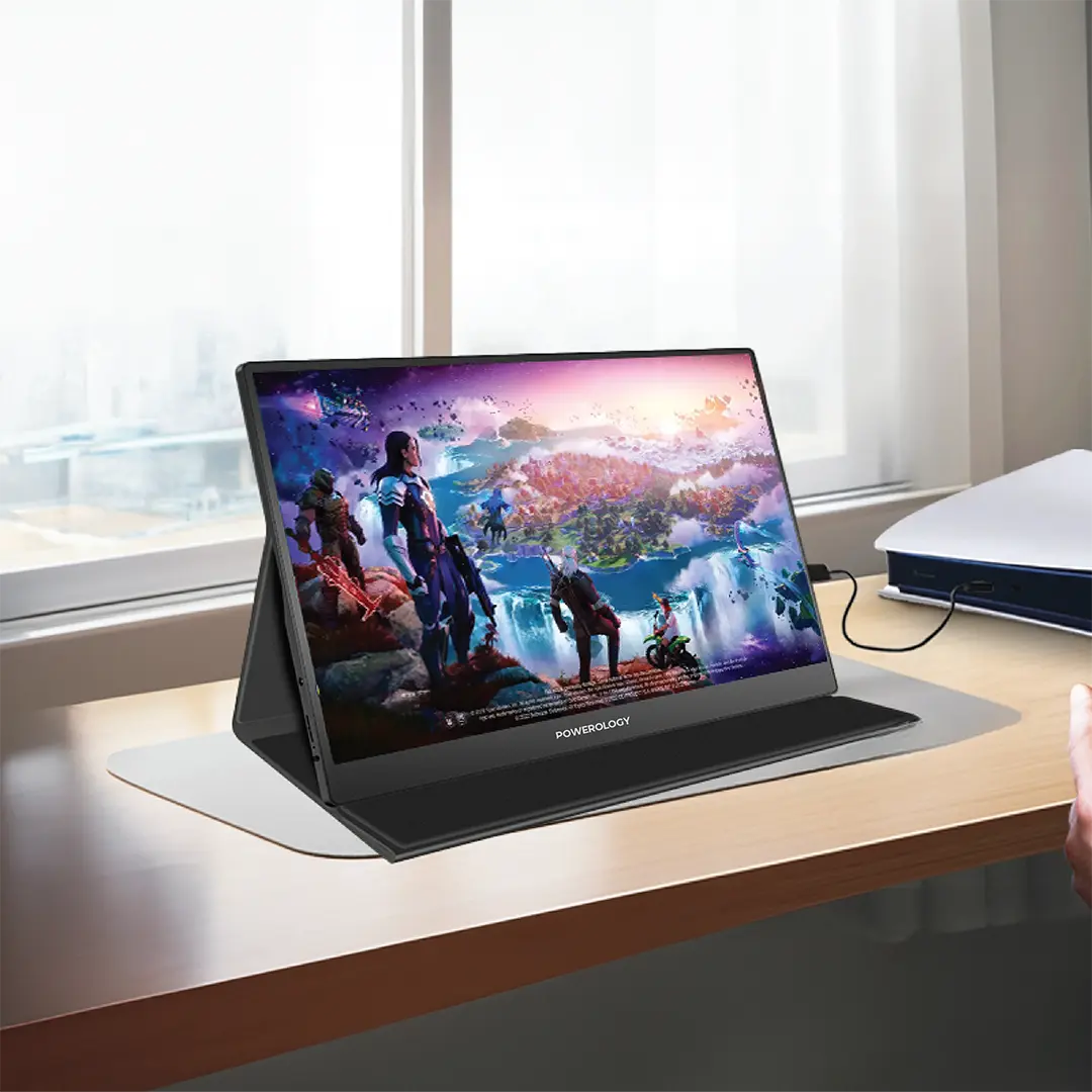 Powerology 15.6" Ultra-Slim Portable 144Hz Monitor - Image 2