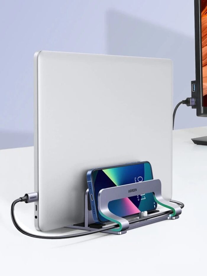 Ugreen Vertical Laptop Stand Dual-slot - Image 4