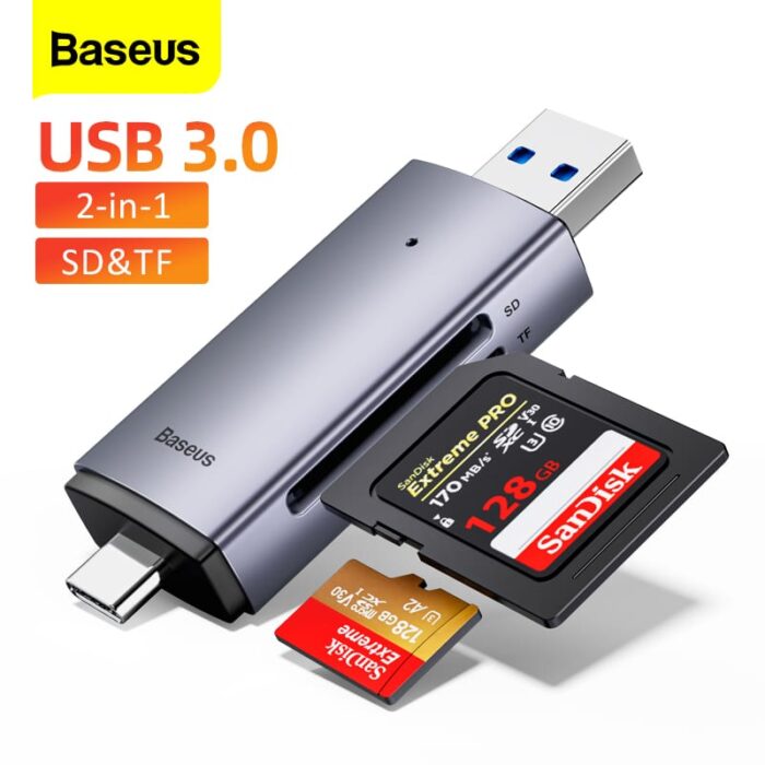 Baseus AIRJOY USB-A TYPE-C To SD/TF Card Reader