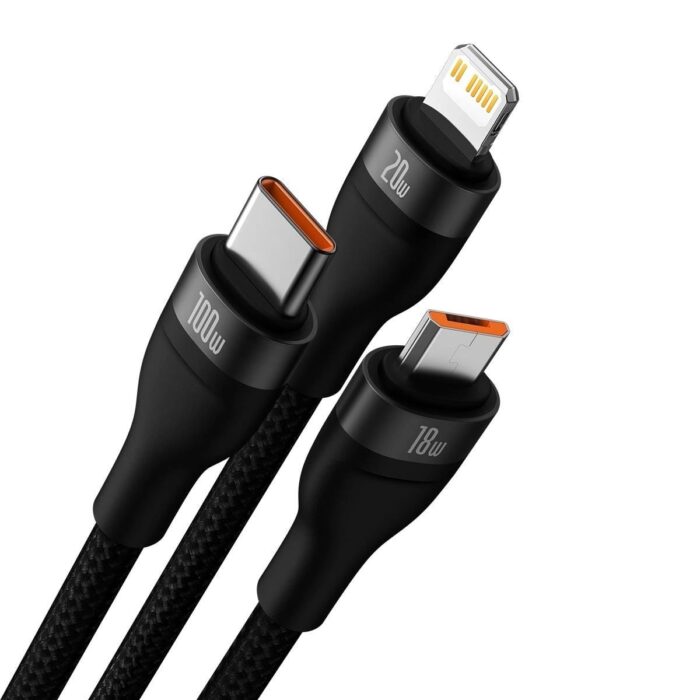 Baseus 3in1 Usb Cable 100W - Image 2