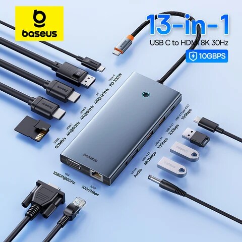 Baseus Portaljoy Series 13-port Type-C Adapter