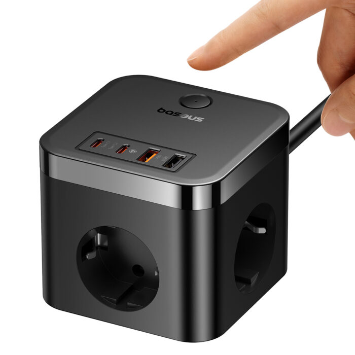 Baseus PowerCombo Cube 7-Ports Power Strip 30W - Image 5