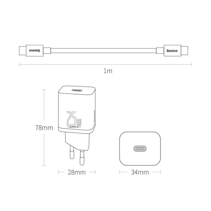 Baseus 25W Super Si Type-C PD Fast Charging - Image 5