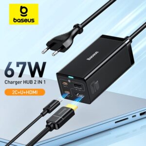 Baseus GaN5 Pro 67W Desktop Charger HDMI