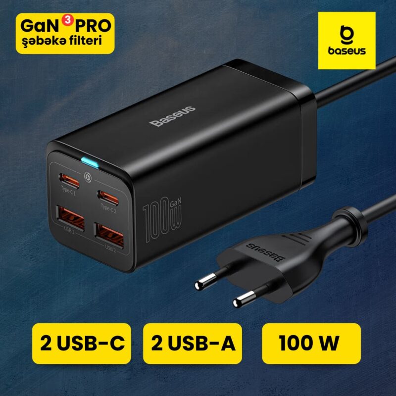 Baseus GaN3 Pro 100W Desktop Fast Charger