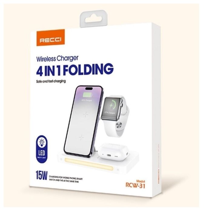 Recci 4 in 1 Wireless Folding Charger - Image 6