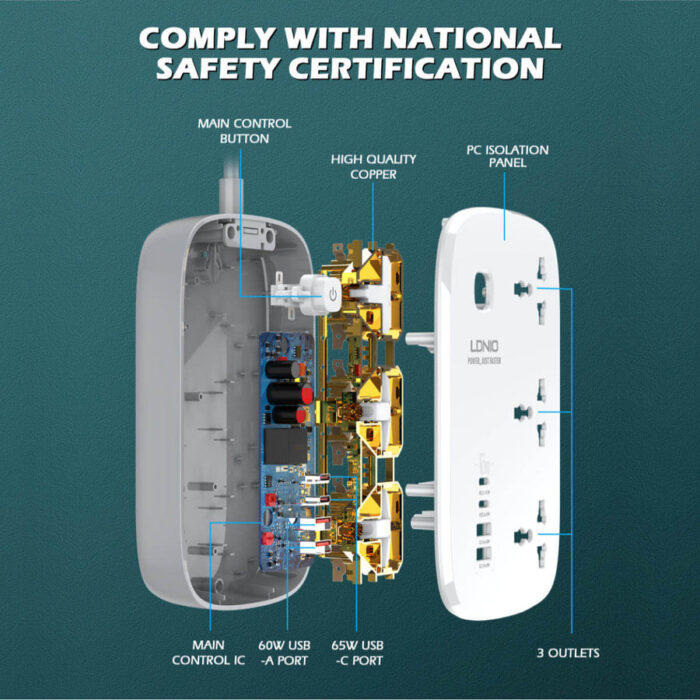 Ldnio SC3416 Power Strip - Image 6