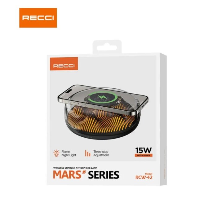 Recci Mars Series Wireless Charger Atmosphere Lamp 15W - Image 7