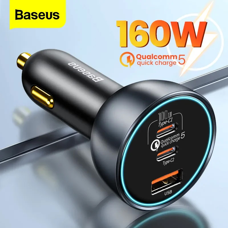 Baseus Car Charger 160W Qualcomm Quick Charge