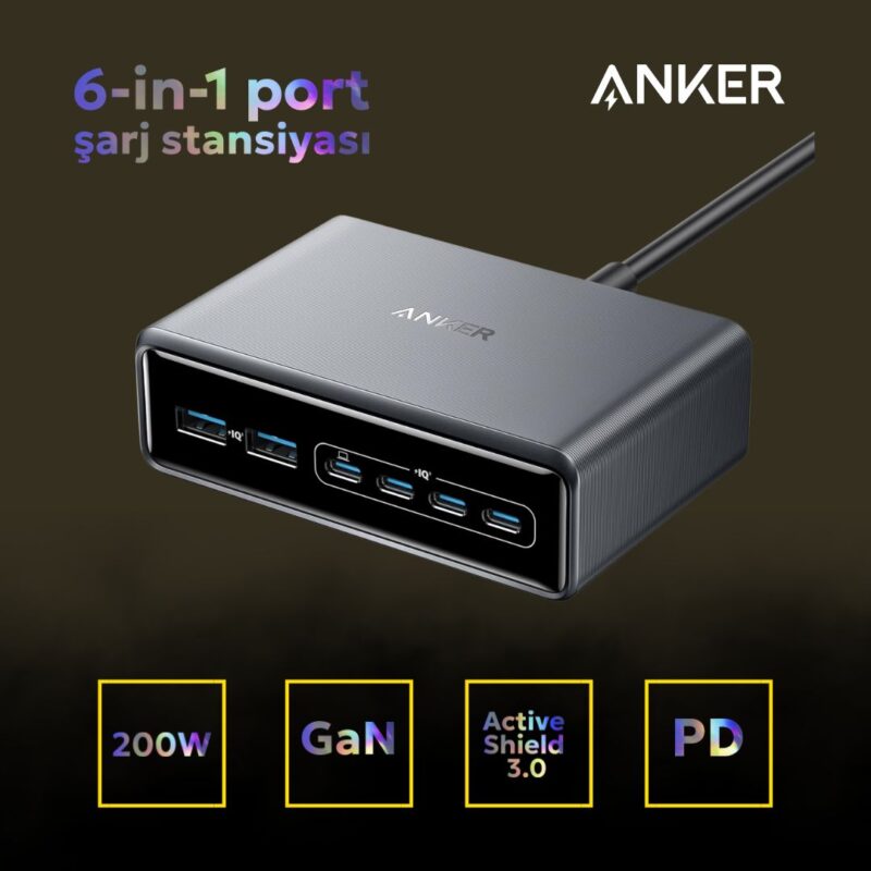 Anker Prime Charger 200W 6 Ports