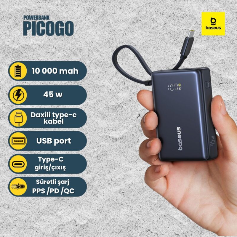 Baseus Picogo 45W Power Bank 10000mah