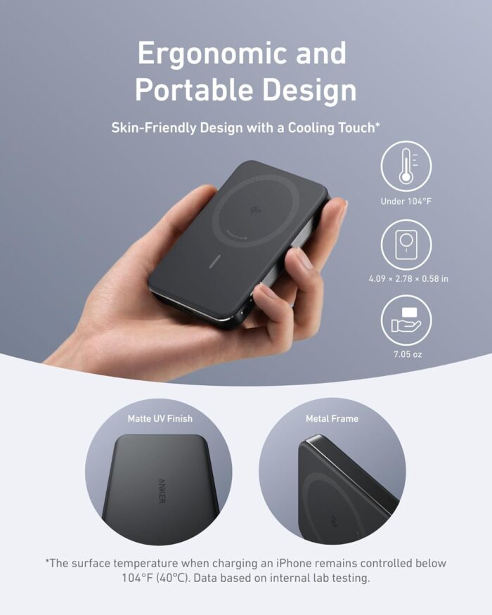 Anker Qi2 Power Bank Ultra Slim 10000mAh MagGo - Image 4