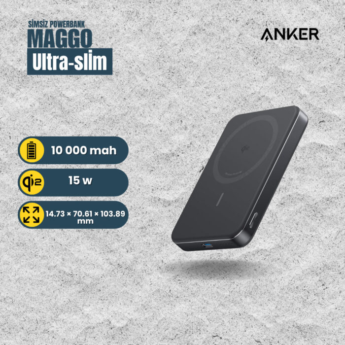 Anker Qi2 Power Bank Ultra Slim 10000mAh MagGo