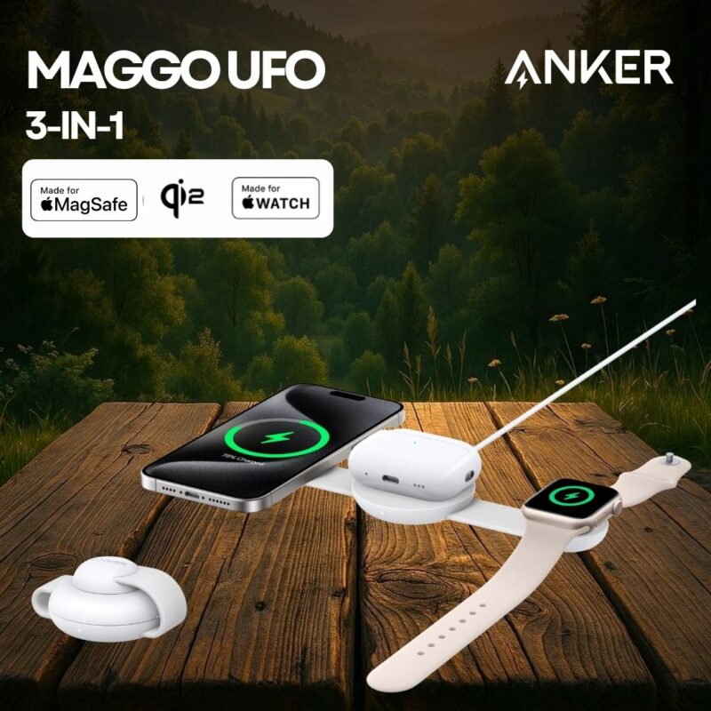 Anker MagSafe MagGo UFO 3-in-1 Wireless