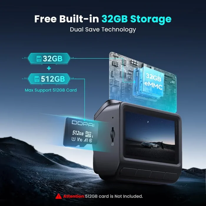DDPAI Z60 4K Dash Cam 3 Channel - Image 2