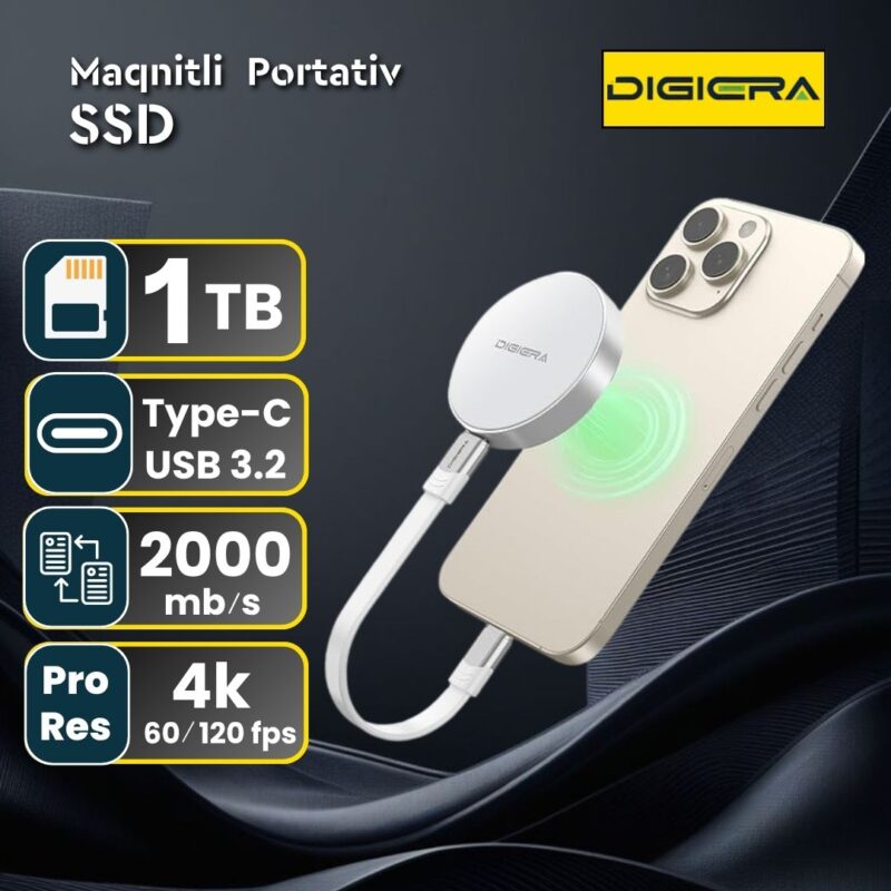 Digiera 1TB Magnetic Portable SSD