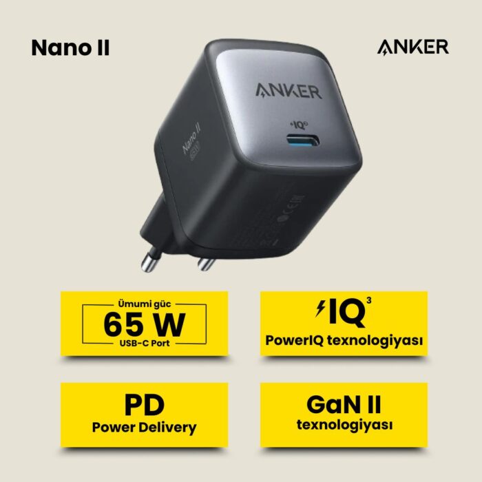 Anker Nano USB C Charger65W GaN II