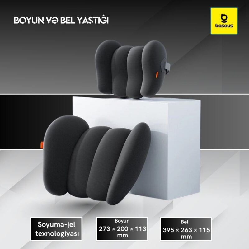 Baseus Car Headrest Neck Waist Pillow Cooling Gel