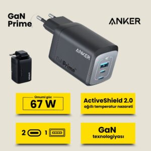 Anker Prime 67W GaN Wall Charger (3 Ports)