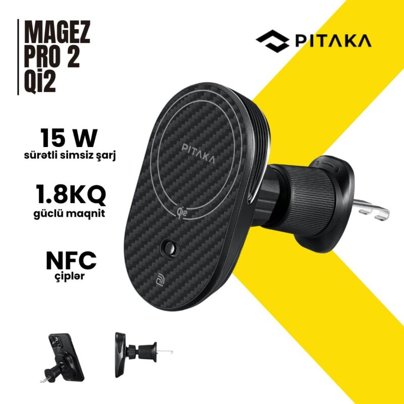 Qi2 MagSafe Car Mount Charger | PITAKA