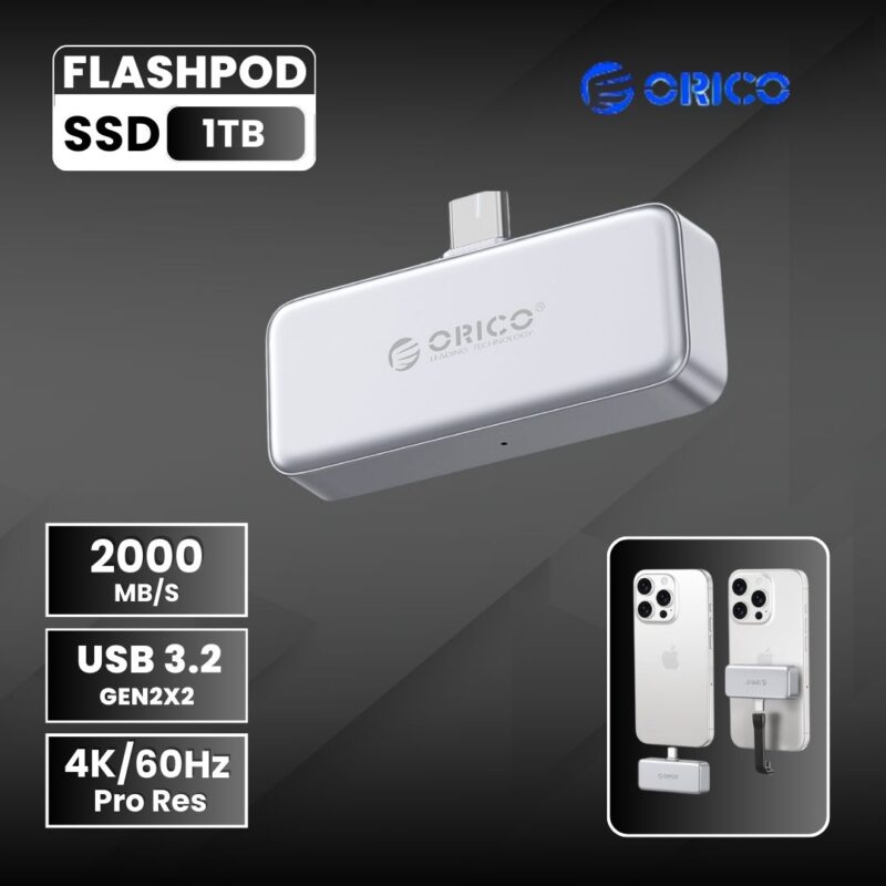 Orico FlashPod 1TB Portable SSD Up to 2000MB/s