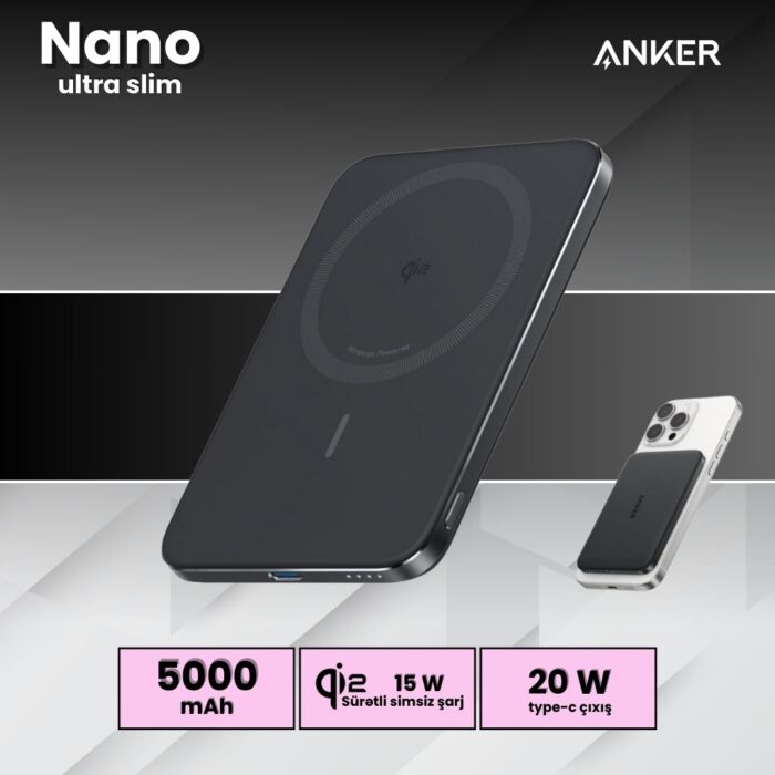 Anker Nano Power Bank Ultra-Slim 5,000mAh