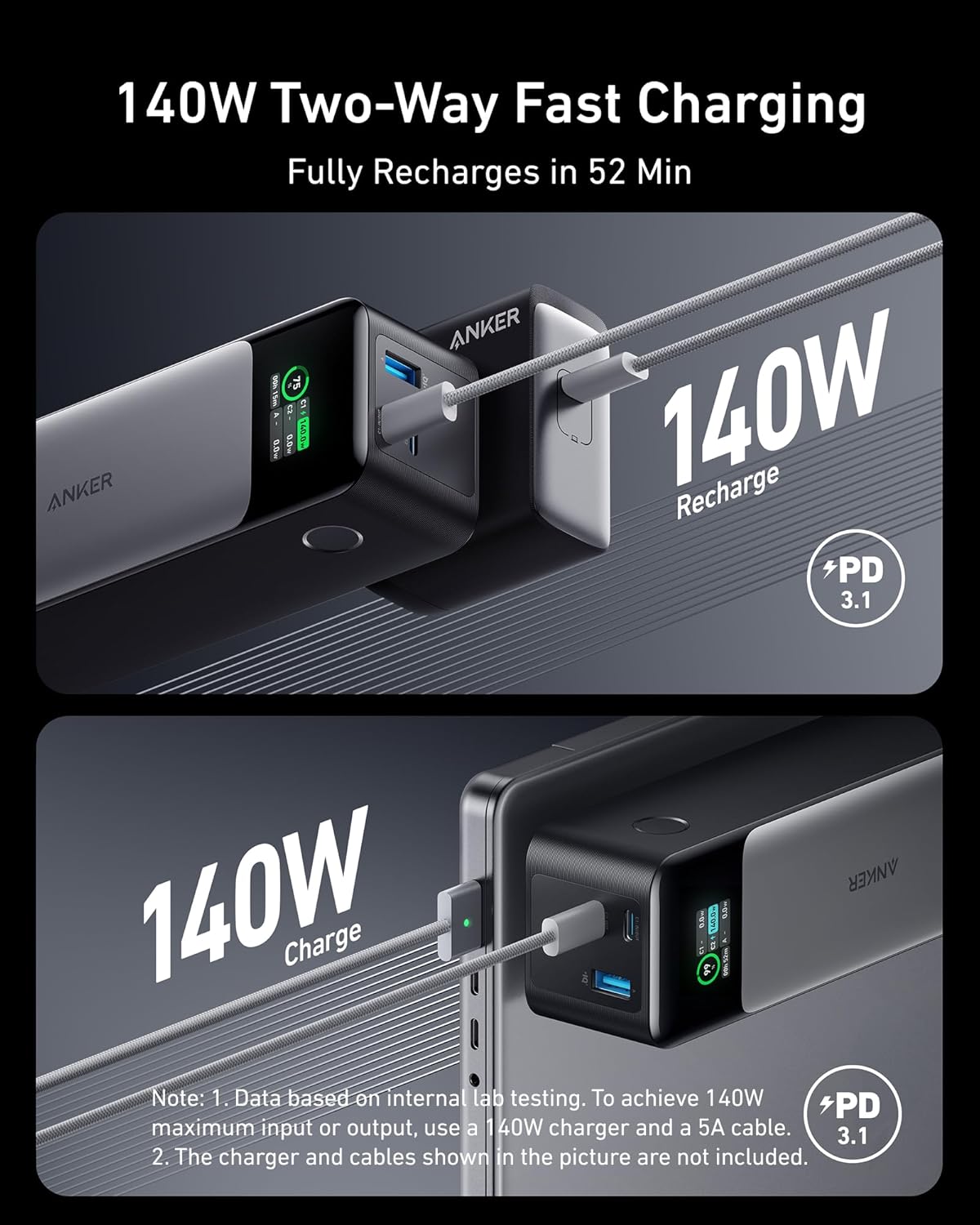 Anker 737 Power Bank 140W 24.000 mAh - Image 4