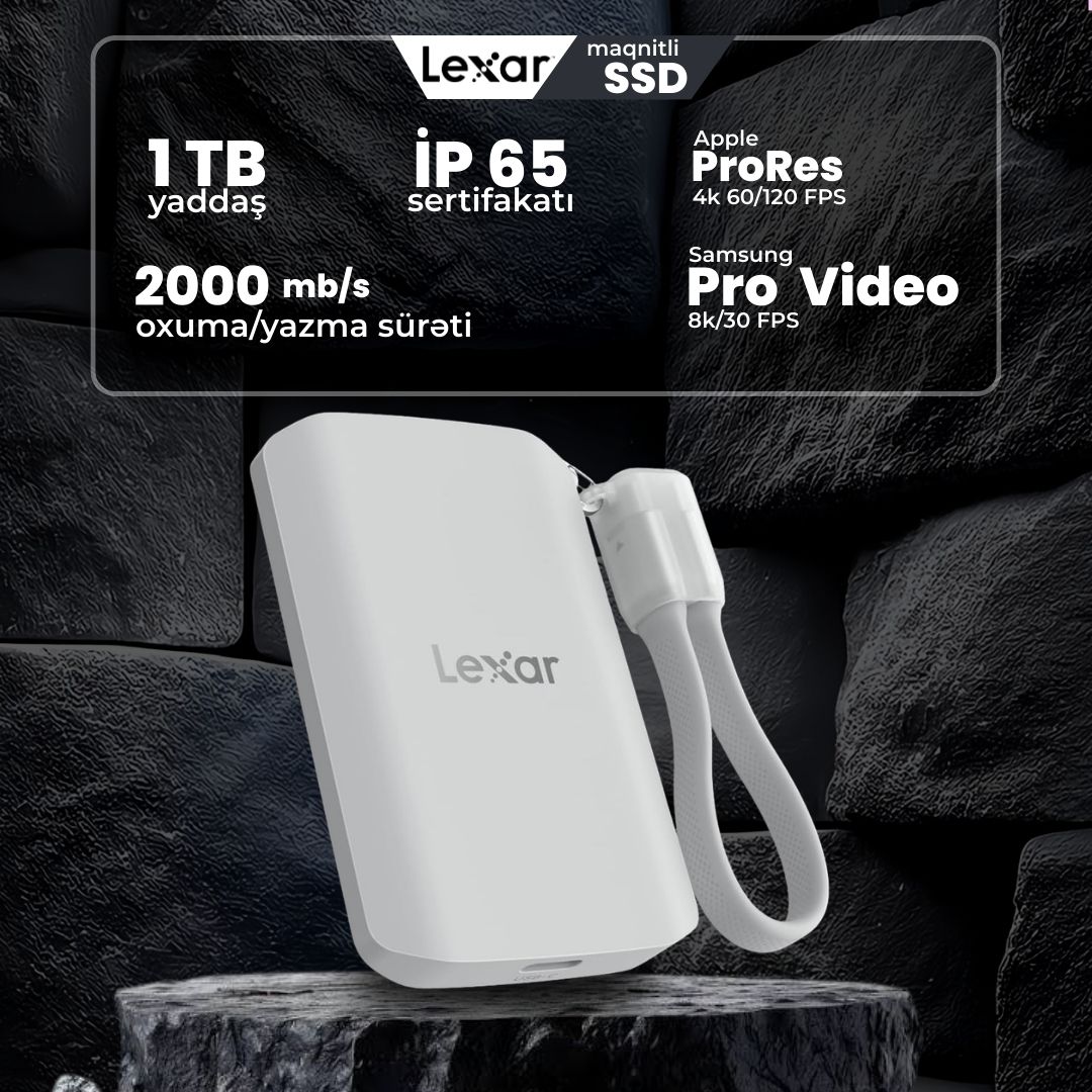Lexar 1TB ES5 External SSD, 2000MB/s